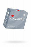 Презервативы Unilatex, ribbed, латекс, ребристые, 19 см, 5,4 см, 3 шт. фото 1
