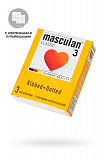 Презервативы Masculan, сlassic 3, doty, латекс, кольца, точечные, розовые, 19 см, 5,3 см, 3 шт. фото 1