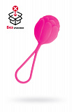 Вагинальные шарики, силикон, розовый, 10,5 см