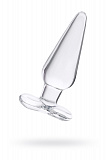 Анальная втулка Sexus Glass, стекло, прозрачная, 11,5 см, Ø 3,5 см