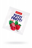 Съедобная гель-смазка TUTTI-FRUTTI для орального секса со вкусом малины ,4гр по 16 шт в упаковке
